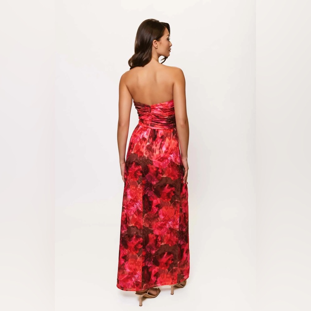 Hutch Julietta Strapless Ruched Maxi Dress - Picture 3 of 10
